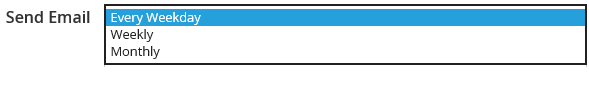 Send email schedule