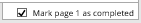 select the tick box to show the page has been checked and redacted