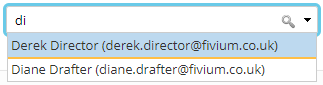 User selector