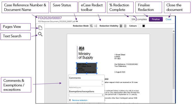 eCase Redact overview