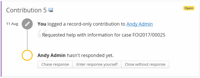 record only contribution