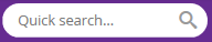 Quick search field
