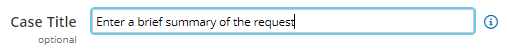 Case Title field found on case details