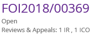 Number of Reviews and Appeals on the FOI case type