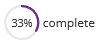 percentage complete icon